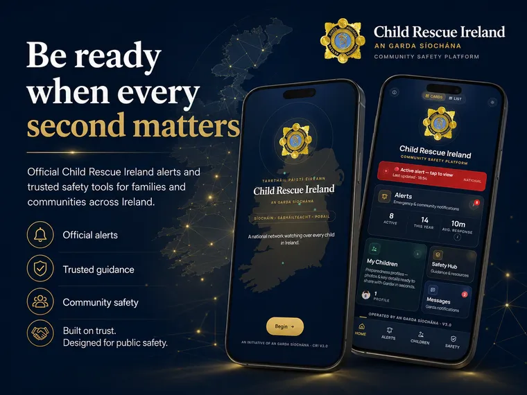 Child Rescue Ireland — community safety platform