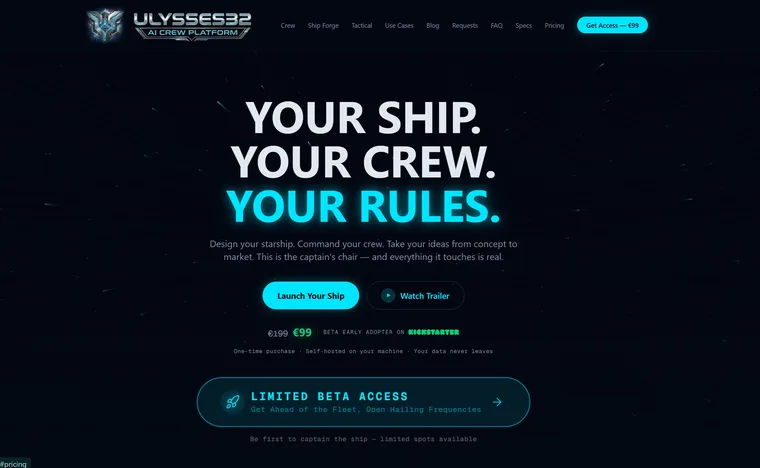 Ulysses32 — AI Agent Platform homepage
